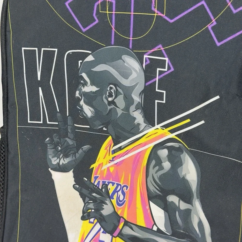 Kobe Bryant‎ 24 Full Size Backpack Basketball Black Travel Bag Adjustable Strap